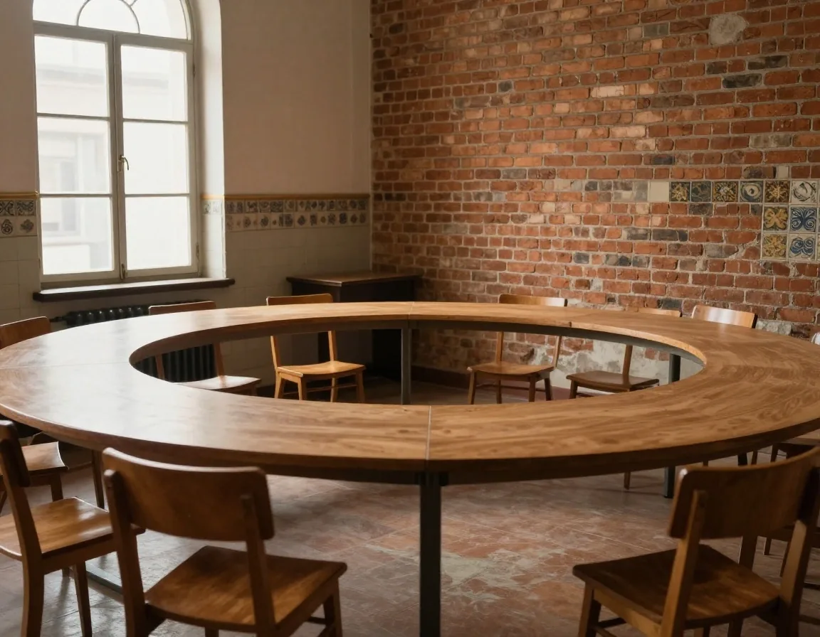 Taller de encuadernación básica con herramientas sobre mesa de madera