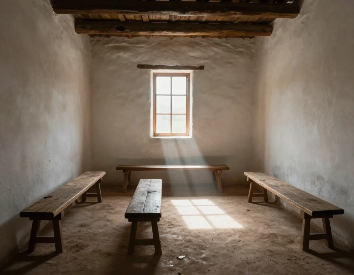 Capilla de adobe en el Noroeste argentino