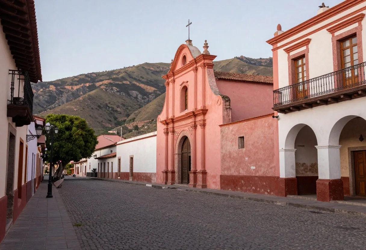 Centro histórico de Salta con iglesia colonial